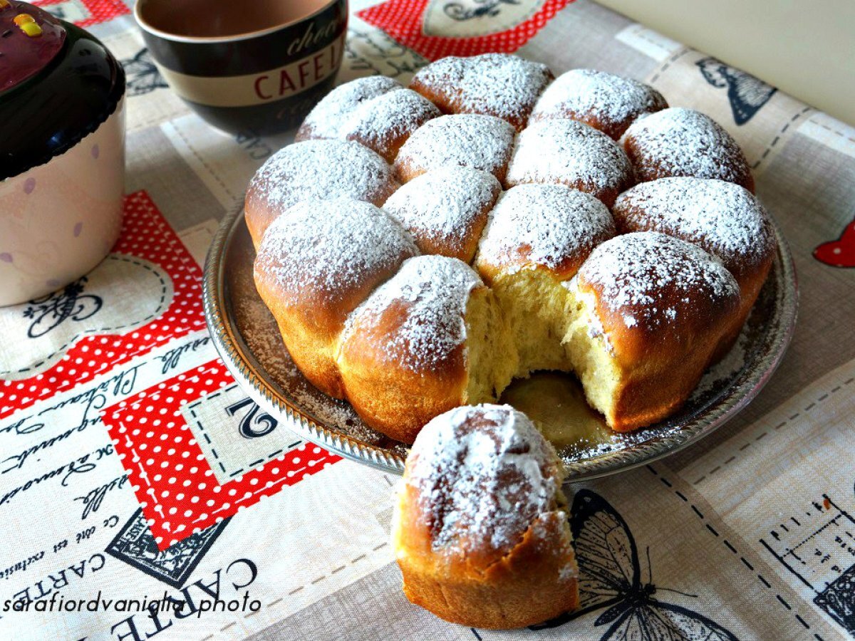Danubio al latte di riso e crema al pistacchio