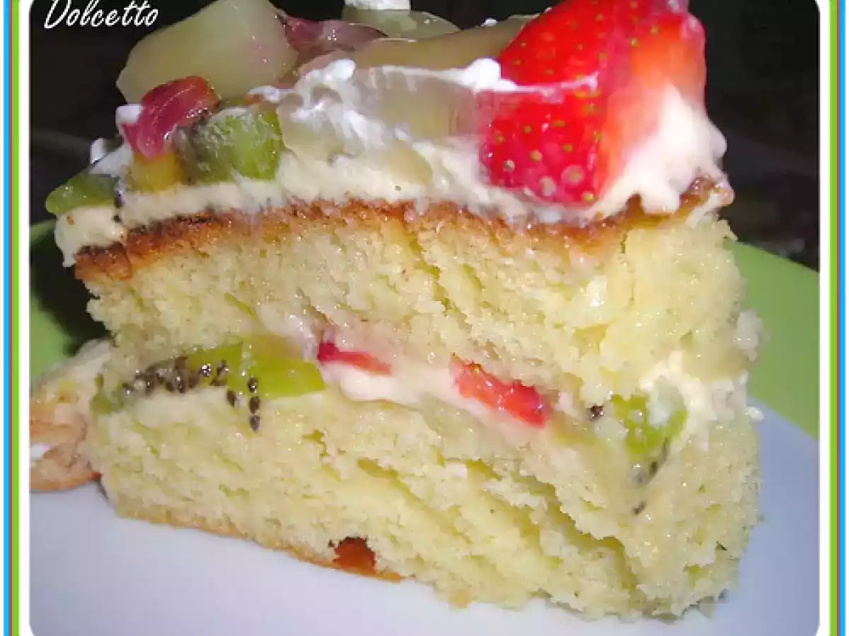 DELIZIA ALLA FRUTTA E CREMA PASTICCERA RICCA