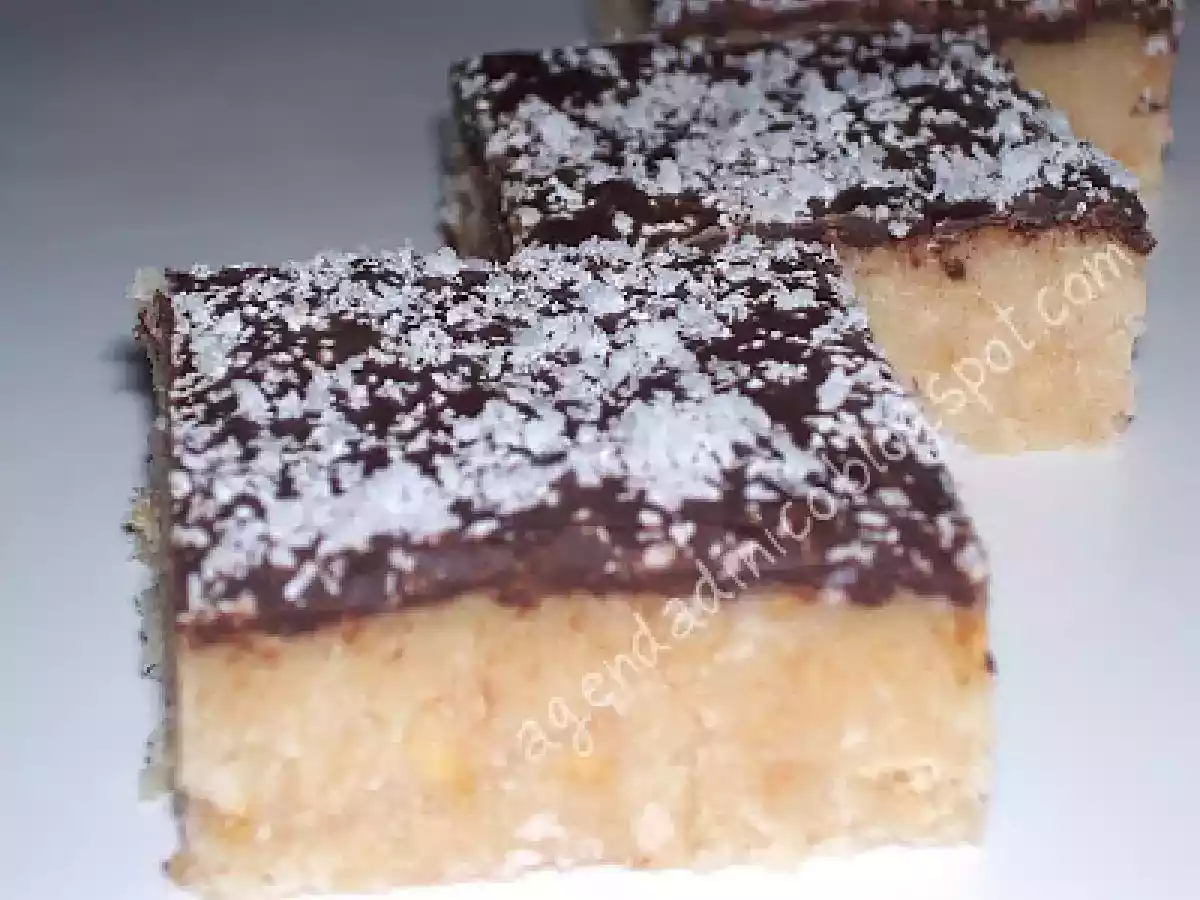 DOLCE AL COCCO E CIOCCOLATO / PRAJITURA CU COCOS SI CIOCOLATA - foto 2