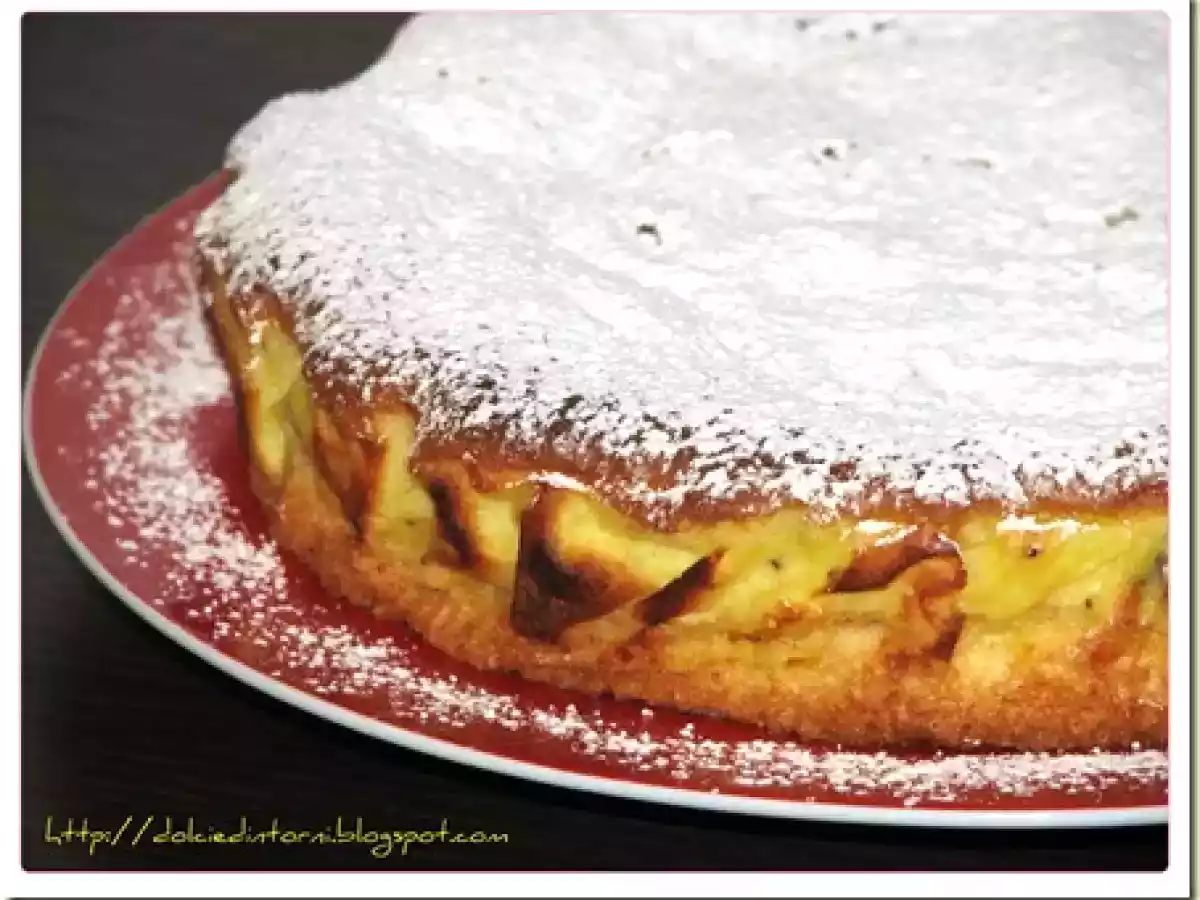 Dolce versato con la ricotta