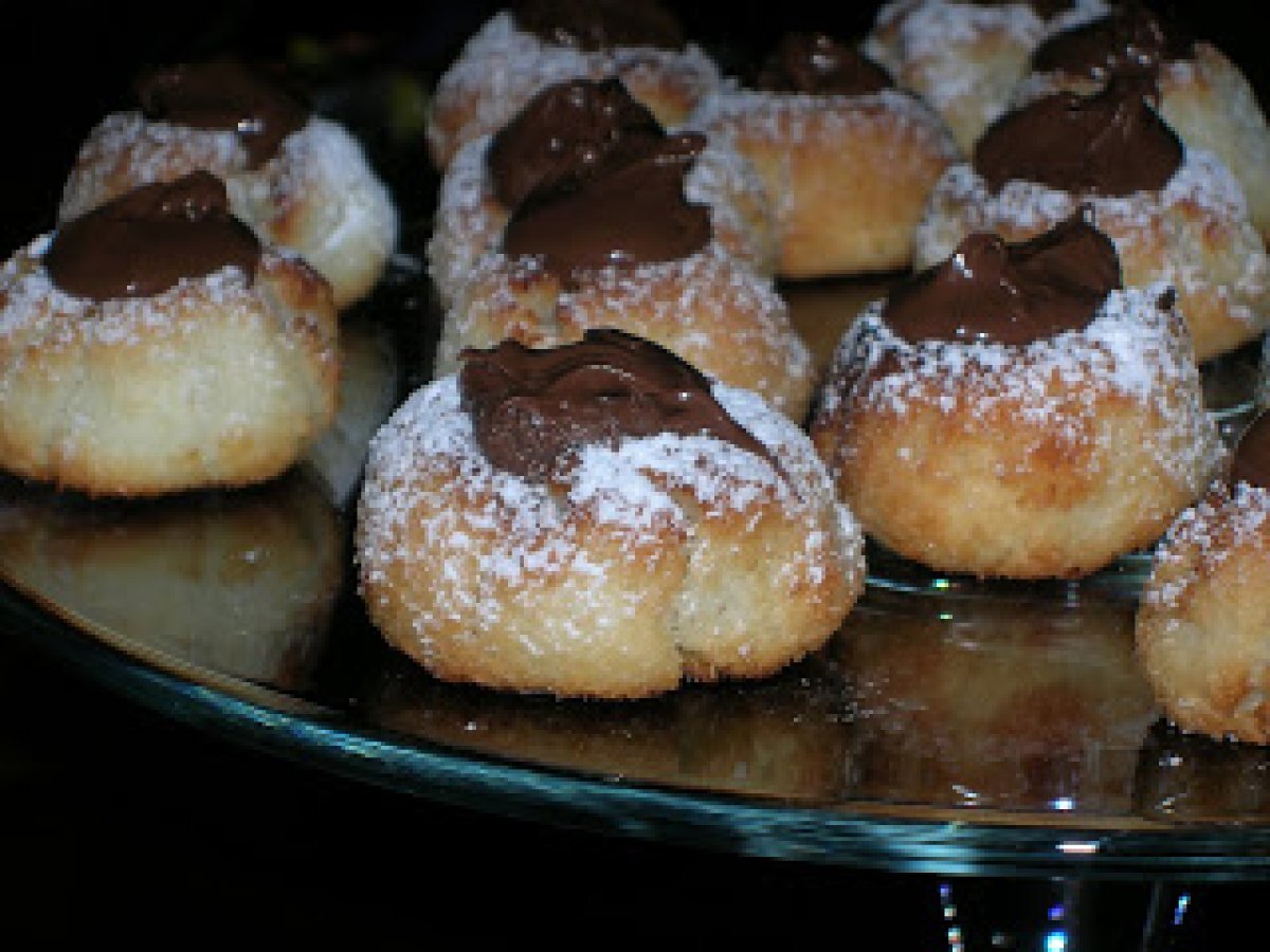 DOLCETTI AL COCCO E NUTELLA - coconut and nutella biscuits