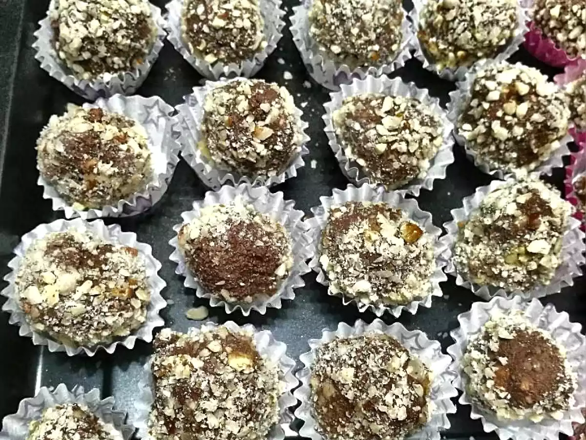 Dolcetti con nocciole e wafer