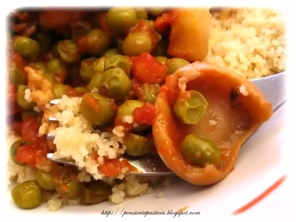 Evviva la slow cooker...seppioline coi piselli