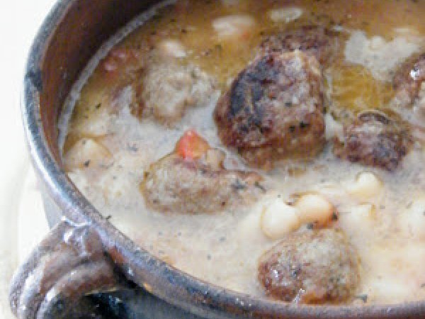 Faggiola con polpette di carne - l'inverno e arrivato:), foto 2