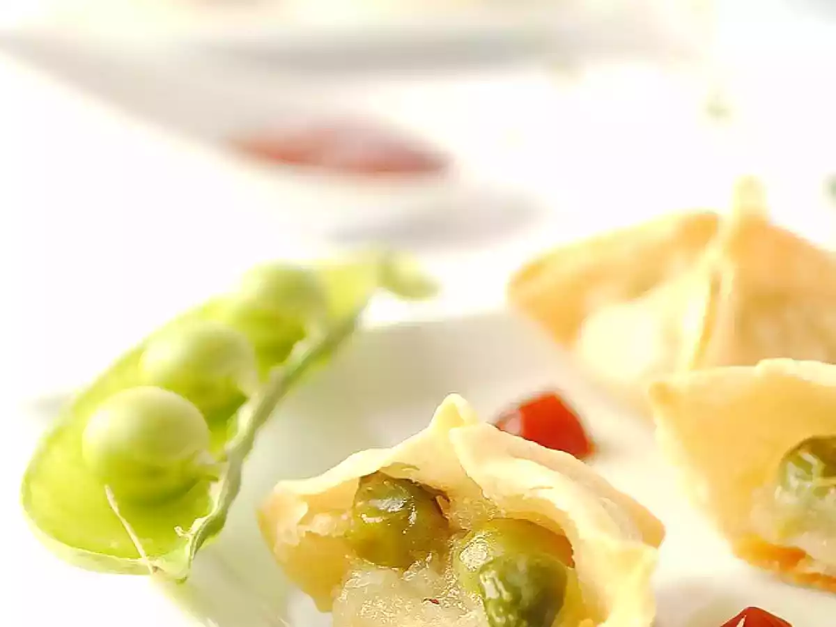 Fagottini con Piselli e Crema di Patate - foto 2