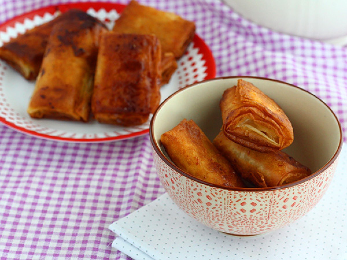 Fagottini di pasta fillo alla banana