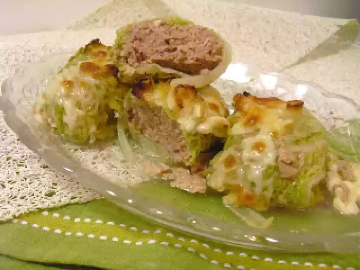 Fagottini di verza ripieni in crosta di porri e asiago - foto 2