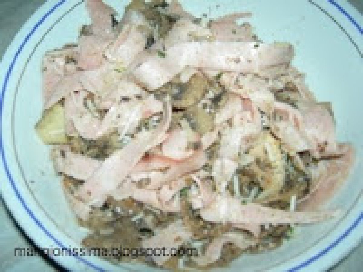 Fagotto di pasta sfoglia con funghi e mortadella - foto 4