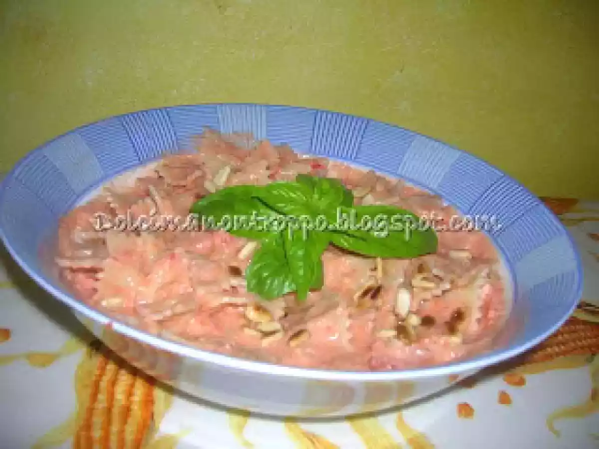 FARFALLE AL PESTO SICILIANO di BENEDETTA PARODI