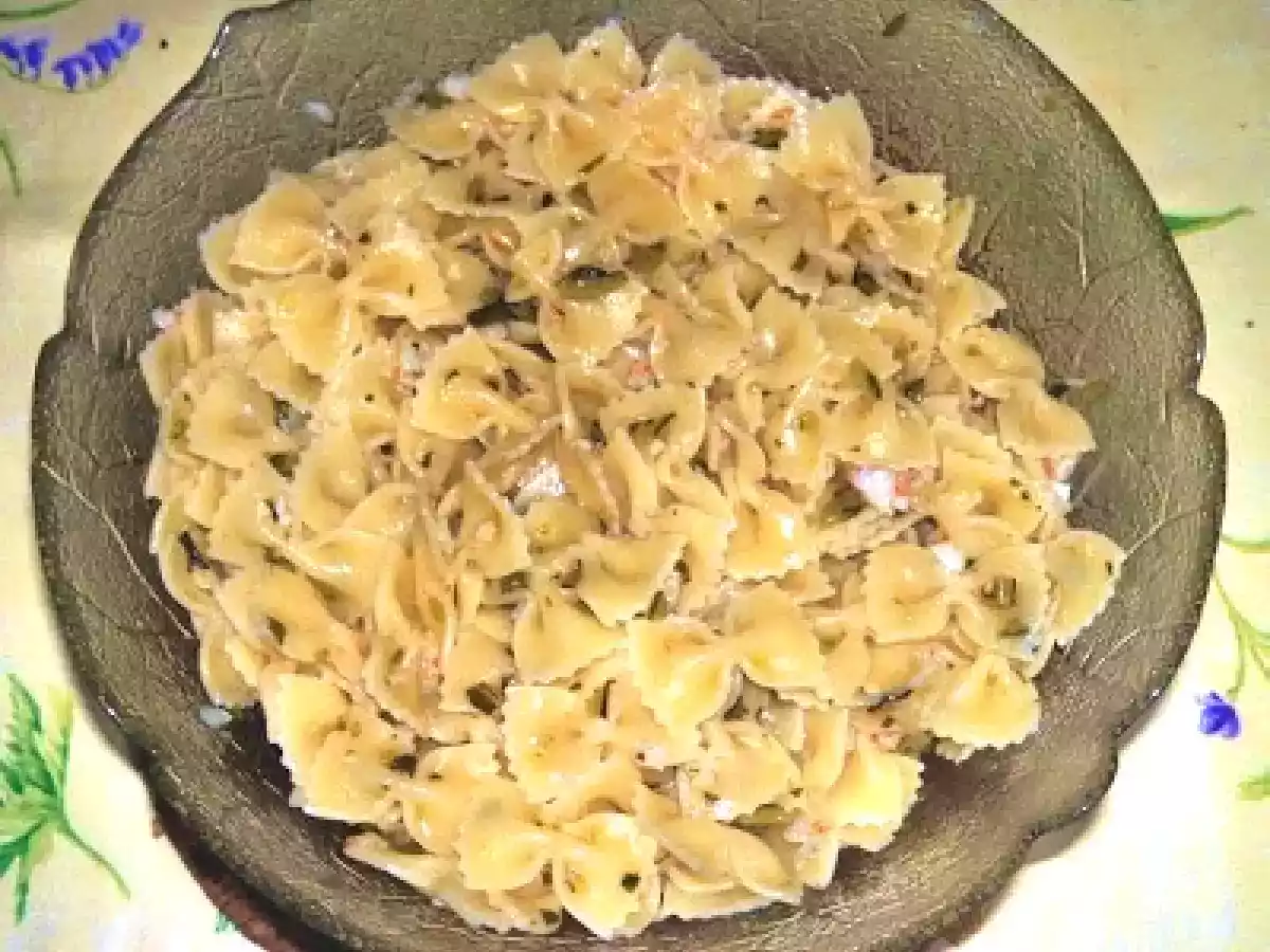 Farfalle gamberi e coste