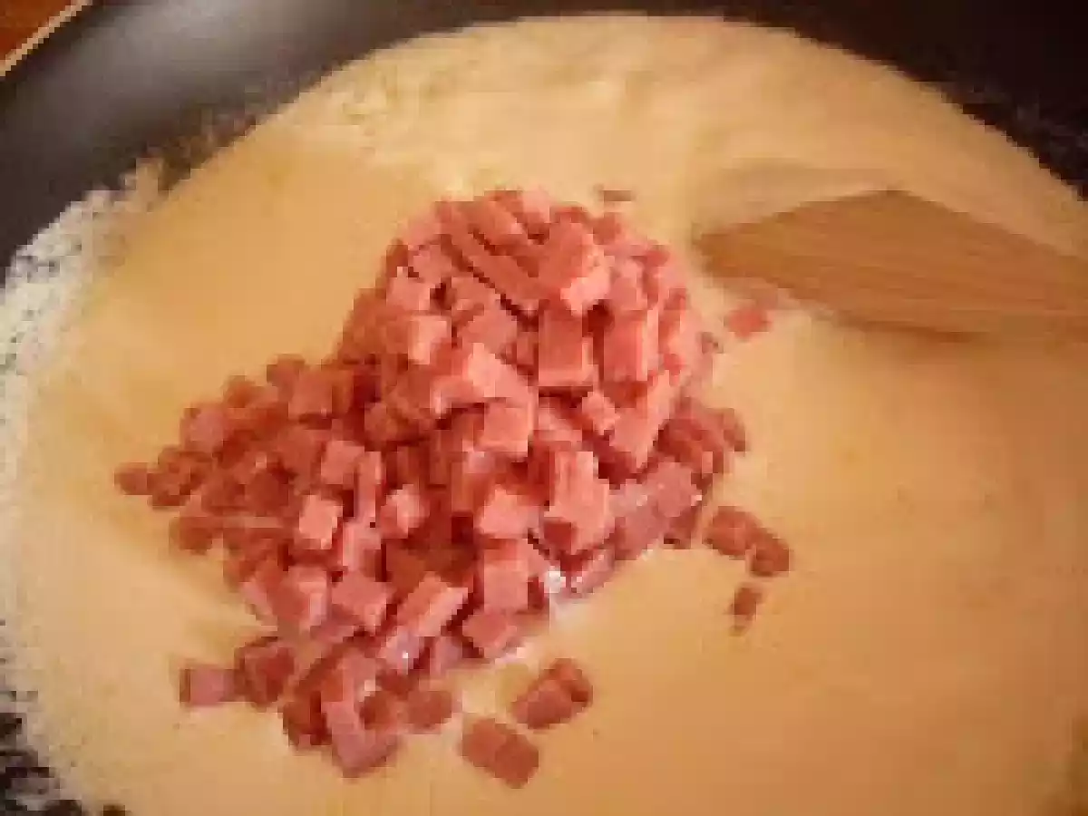 Farfalle panna, prosciutto e funghi - foto 3