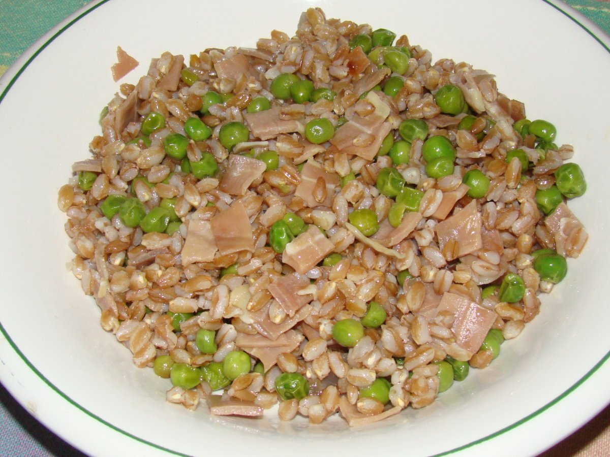 farro con prosciutto e piselli - foto 2