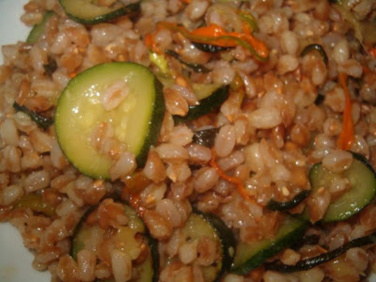 Farro con zucchine e fiori di zucca - foto 2