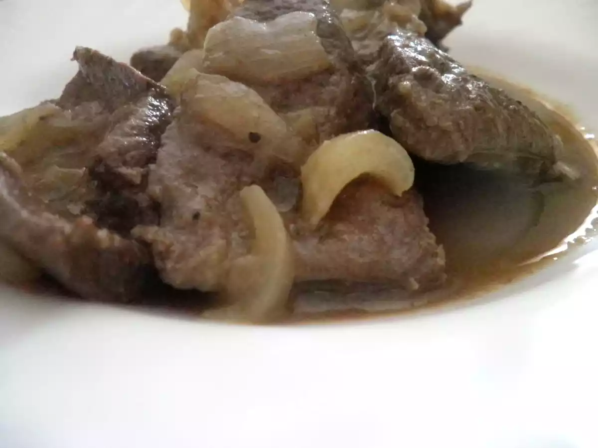 Fegato di vitello alla Veneziana con aceto - foto 4