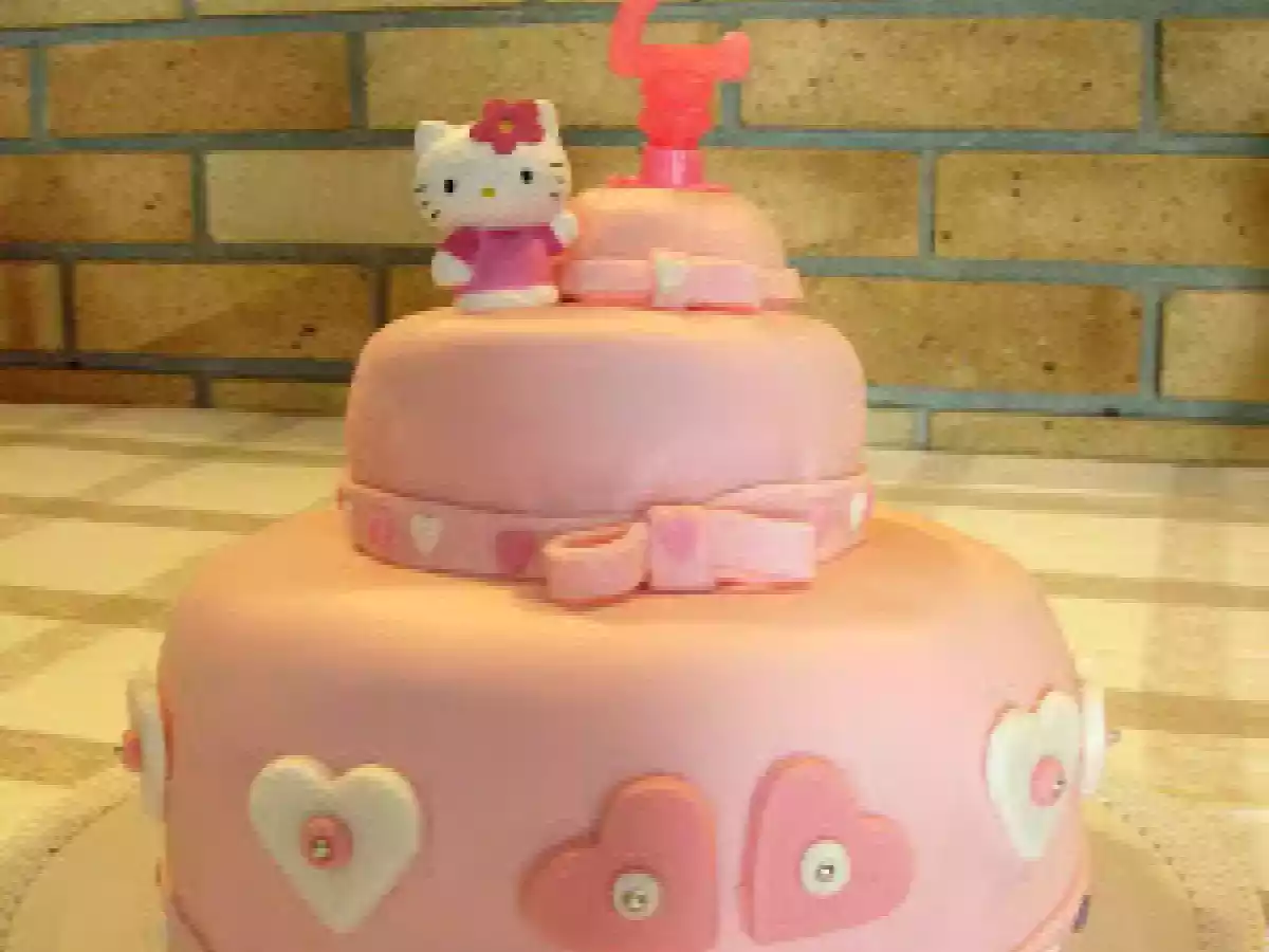 Festa per i 2 anni della mia bimba con torta di compleanno rosa