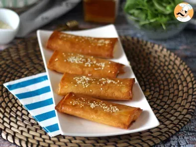 Feta Saganaki al forno: la ricetta greca con pasta fillo, feta e miele, foto 1