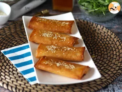 Feta Saganaki al forno: la ricetta greca con pasta fillo, feta e miele, foto 5