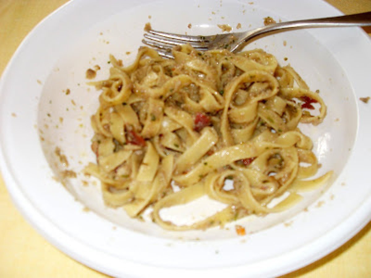 Fettuccine di grano duro con champignon e bresaola
