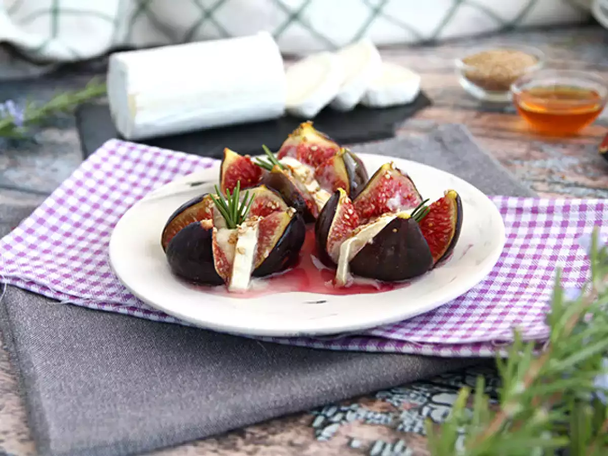 Fichi al forno con caprino e miele: antipasto veloce e raffinato - foto 3