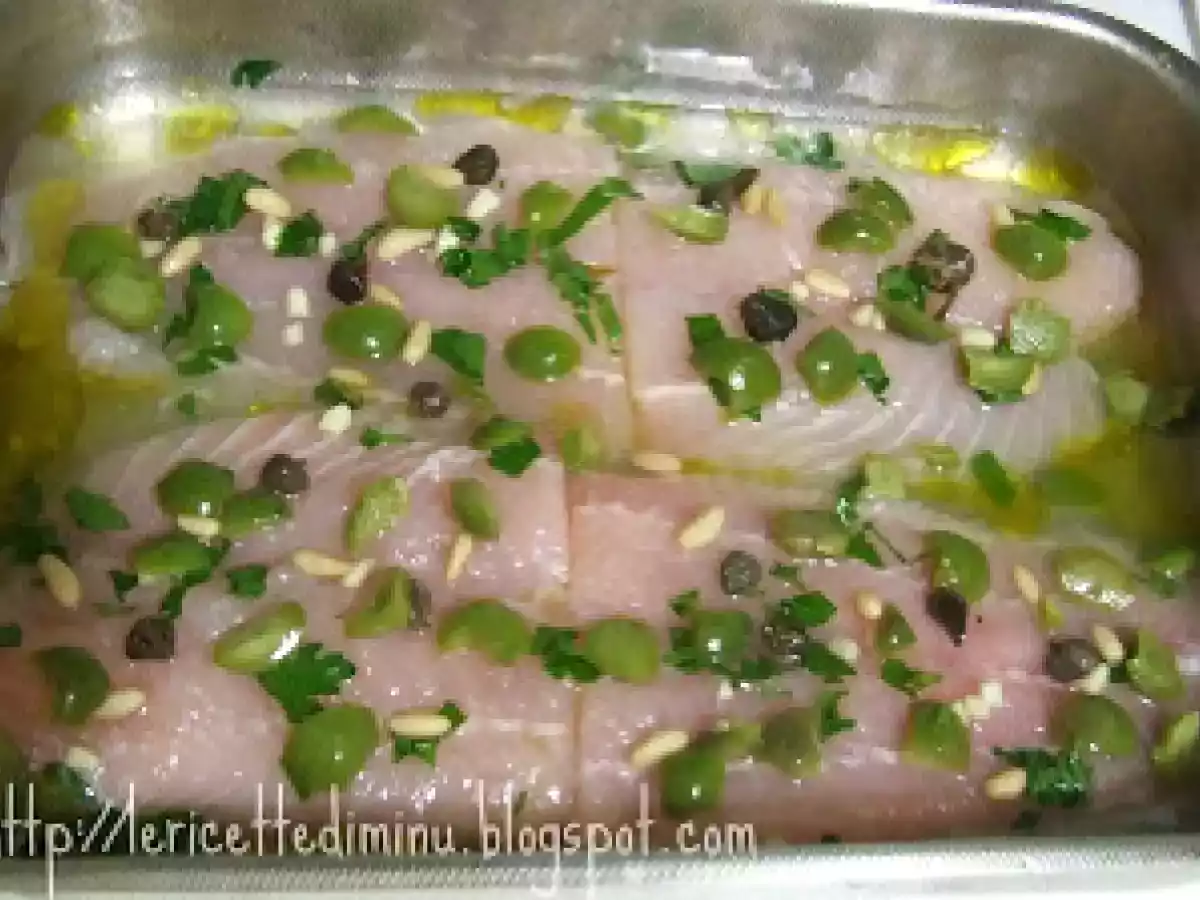 Filetti di persico con olive, capperi e pinoli - foto 3