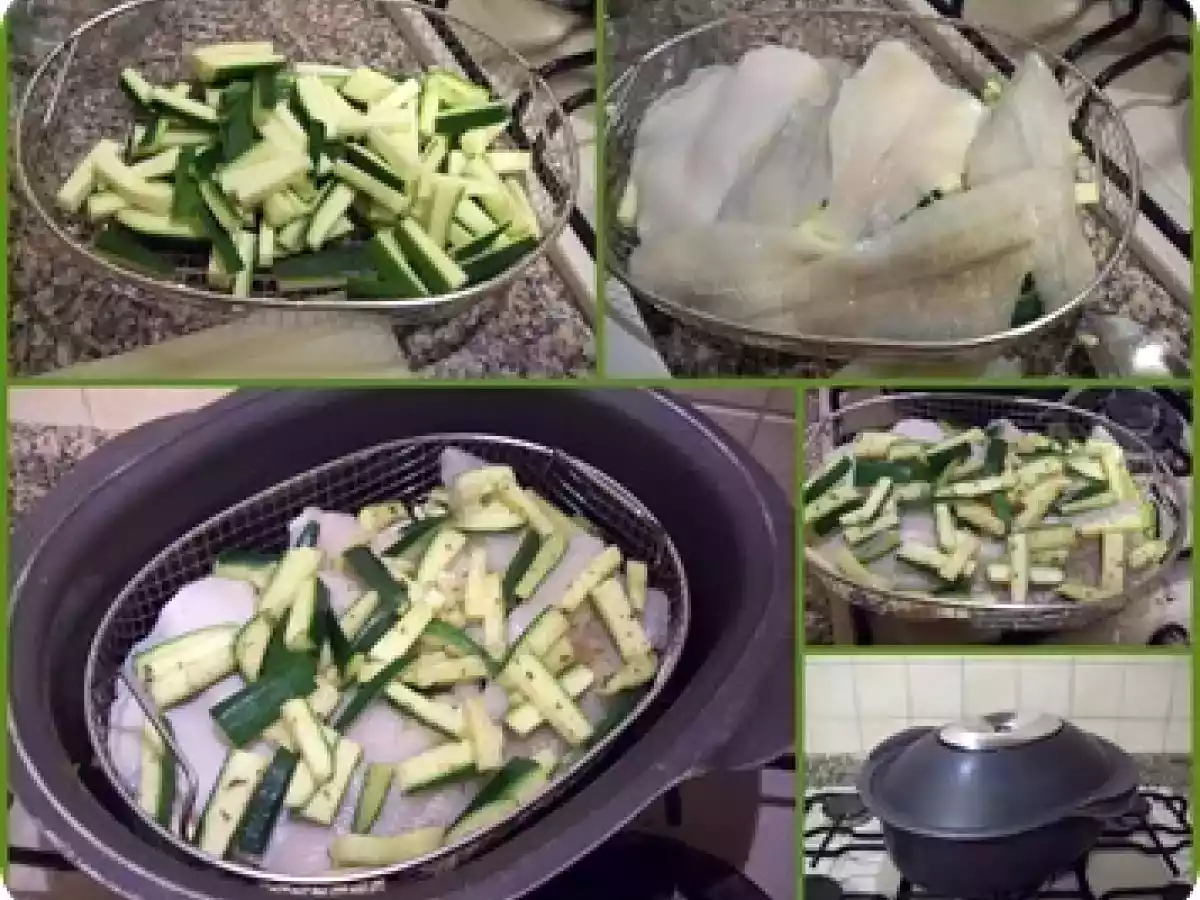 Filetti di Platessa al Semi-Vapore su letto di Zucchine - foto 2