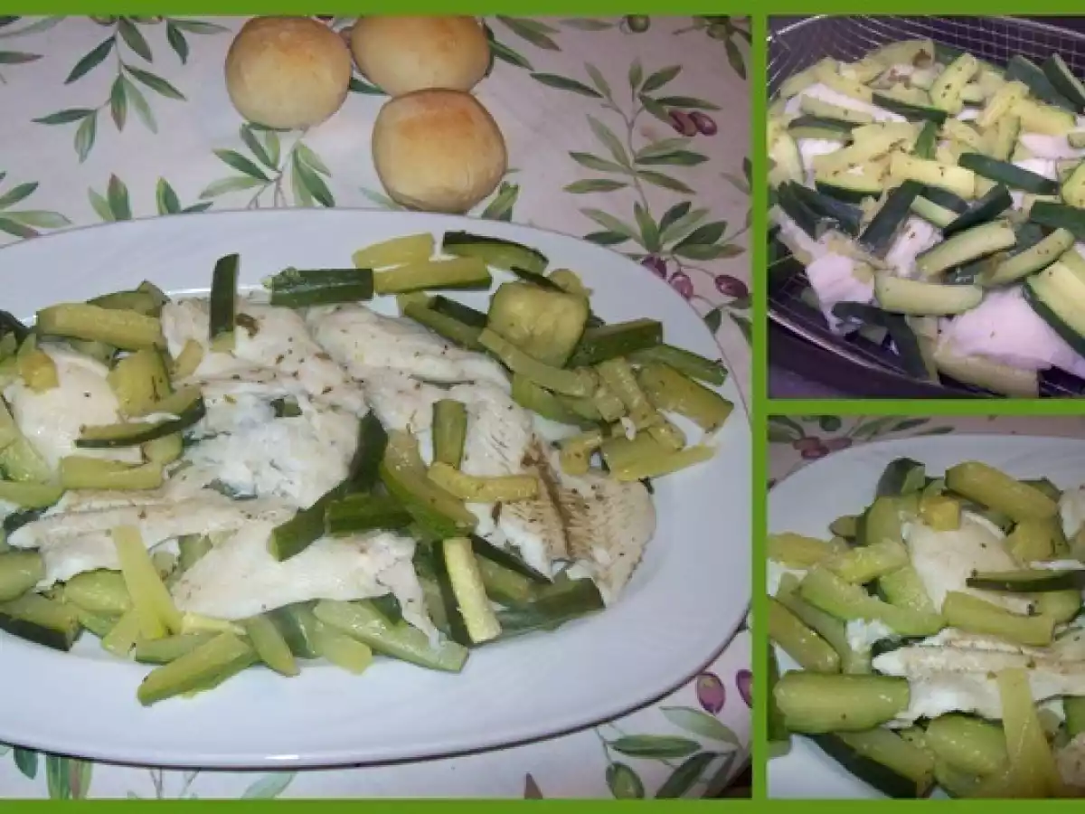 Filetti di Platessa al Semi-Vapore su letto di Zucchine - foto 3