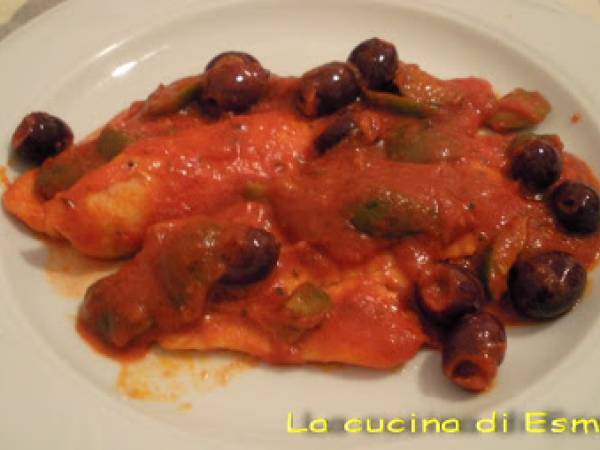 Filetti di rombo alle olive