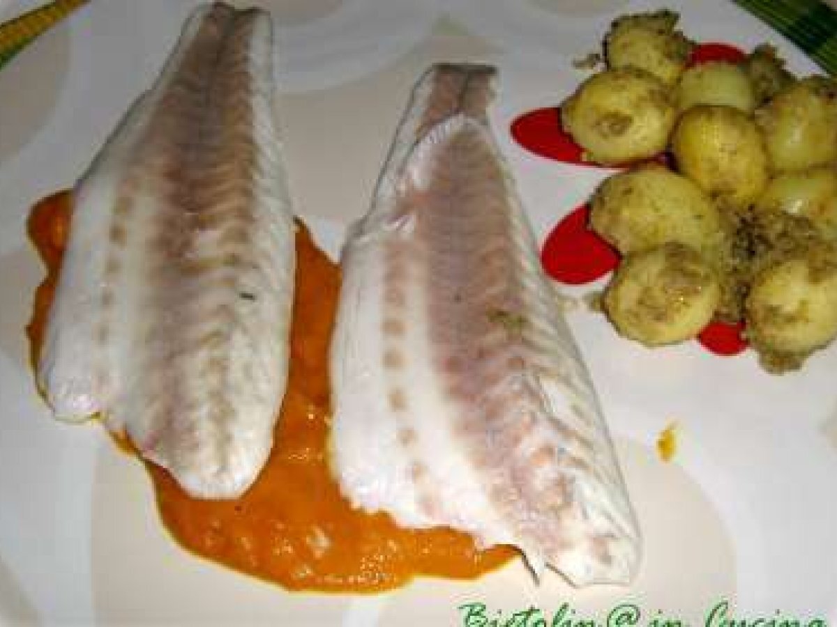 FILETTO di BRANZINO con CREMA di PEPERONI - foto 3