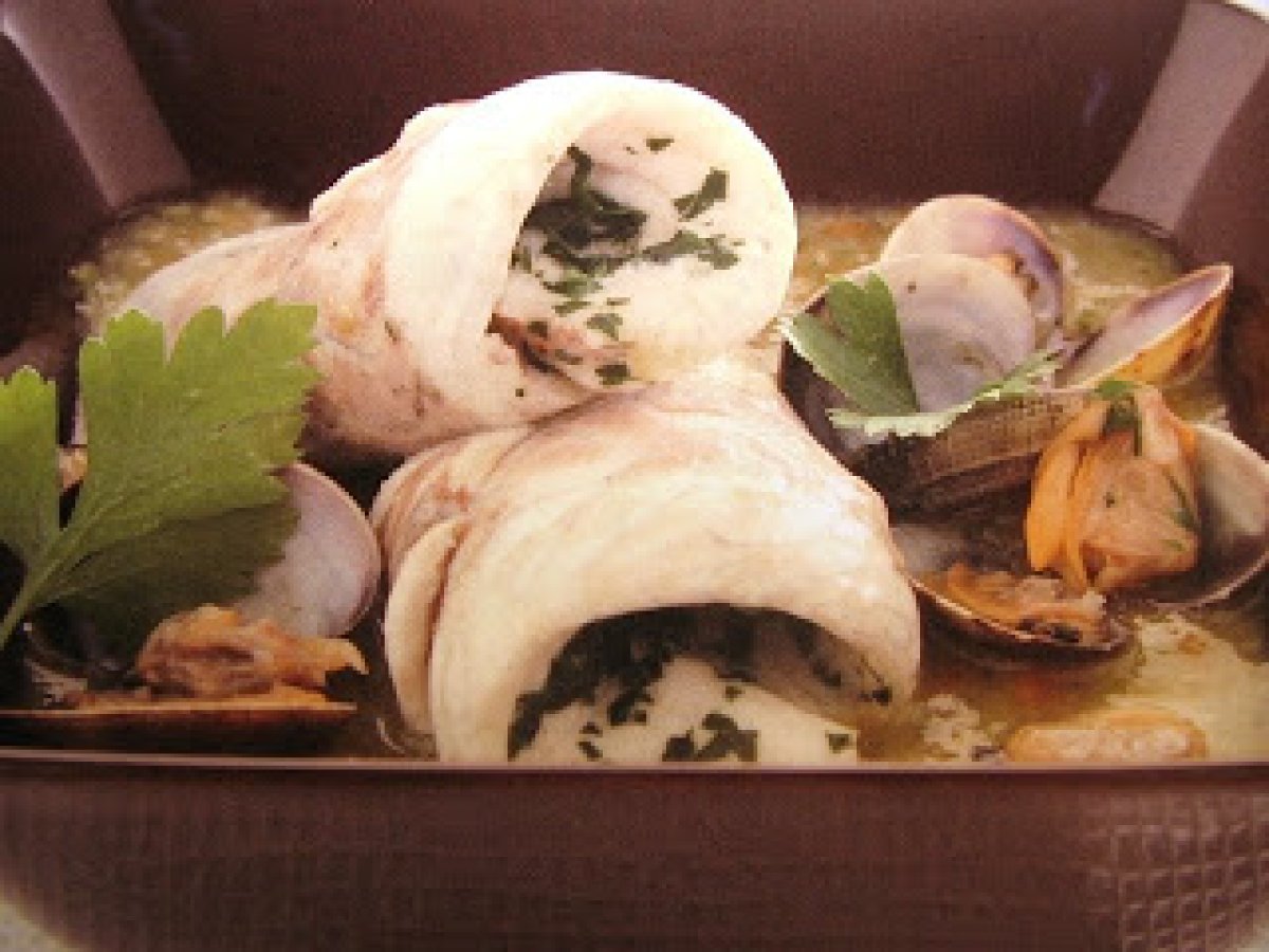Filetto di branzino con vongole
