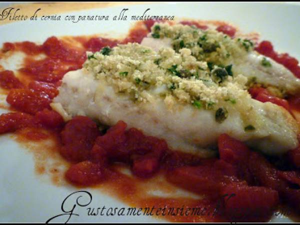 FILETTO DI CERNIA CON PANATURA ALLA MEDITERRANEA