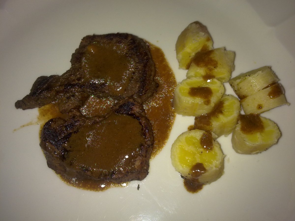filetto di cinghiale marinato al caffè., foto 1