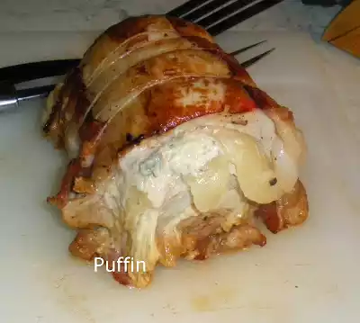 Filetto di maiale con pere e gorgonzola