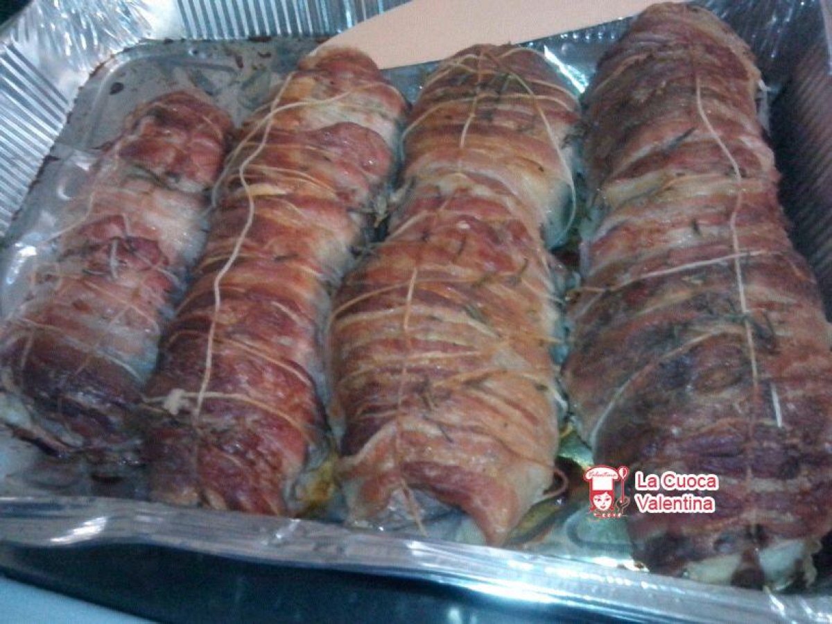 Filetto di maiale in crosta di pane e pancetta - foto 3