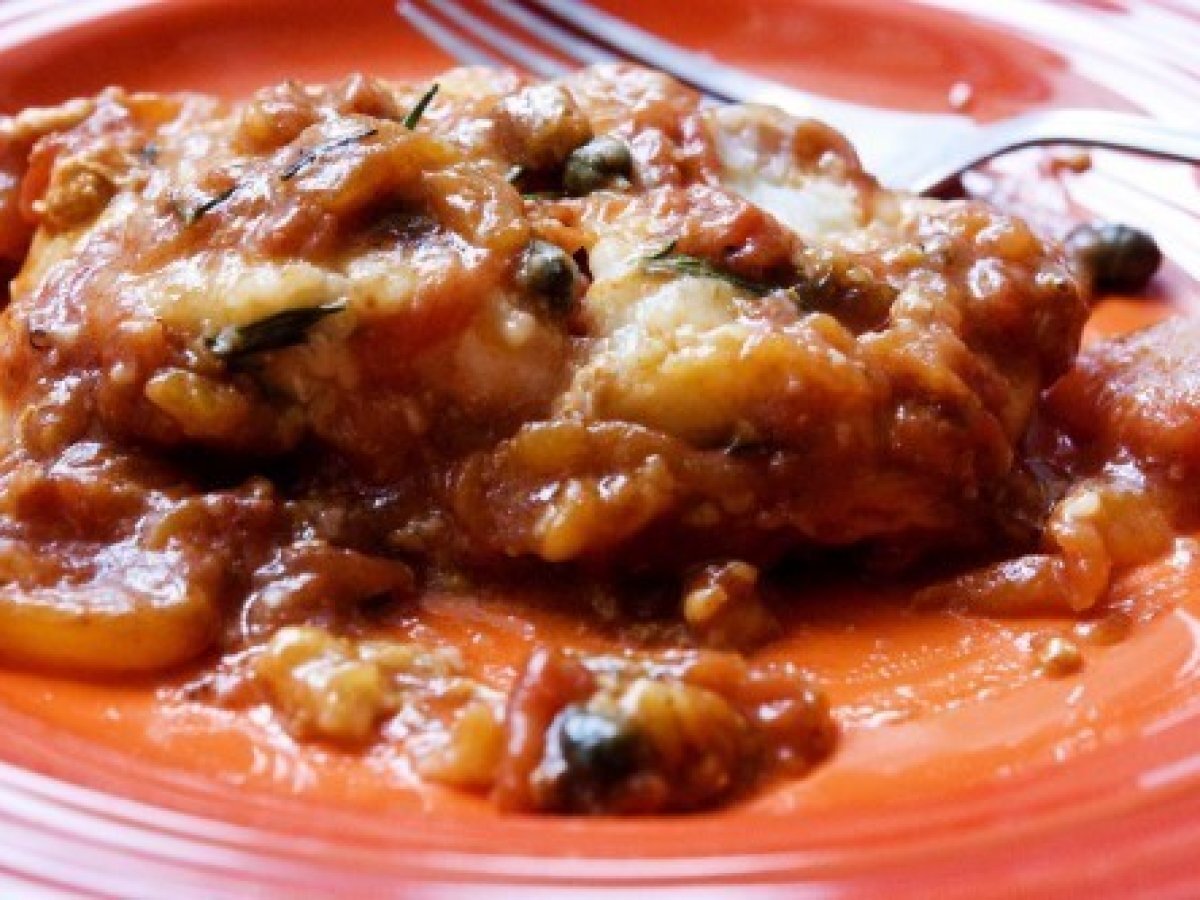 Filetto di merluzzo alla mediterranea