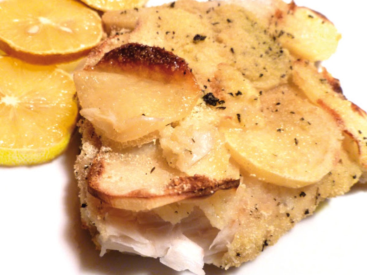 Filetto di persico in crosta di patate