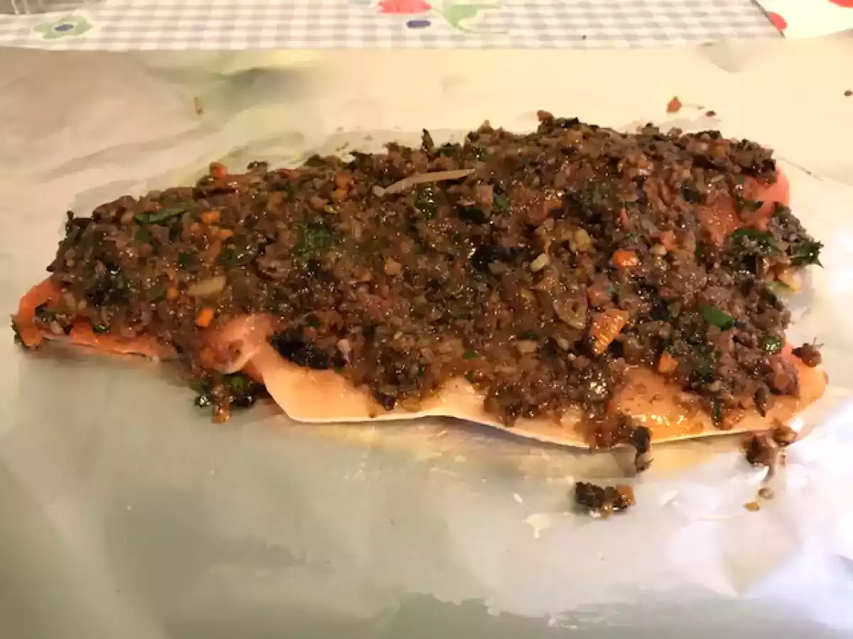 Filetto di trota salmonata al forno