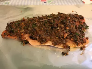 Filetto di trota salmonata al forno