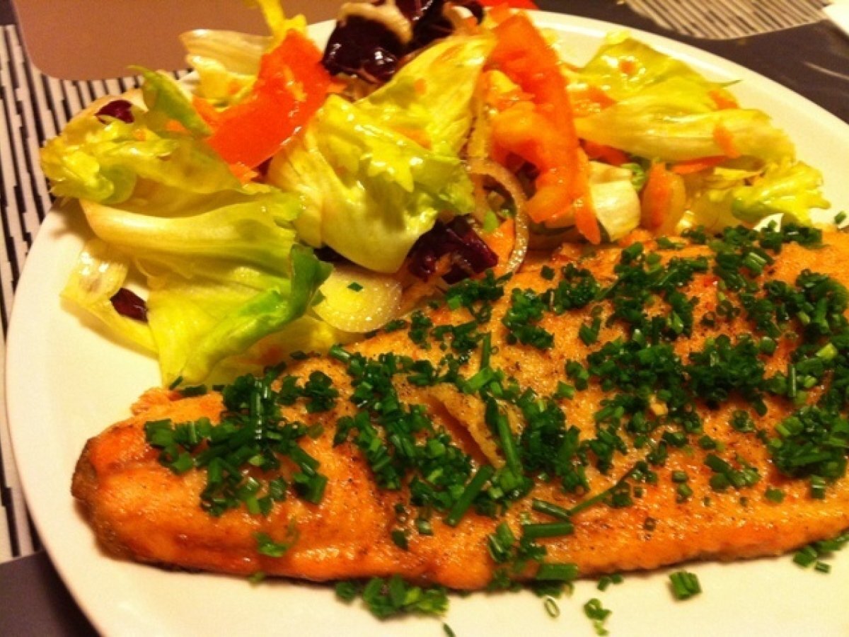 Filetto di trota salmonata all’arancia