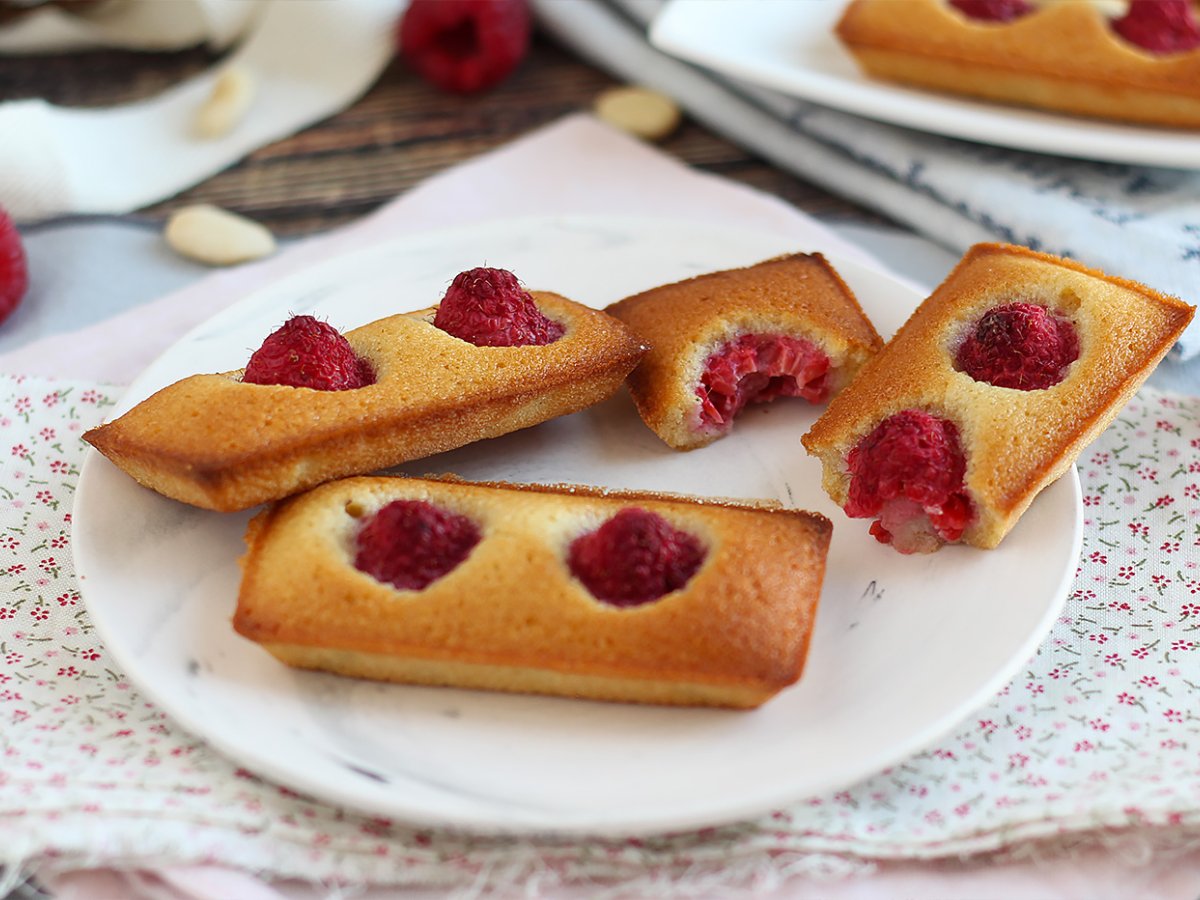 Financiers ai lamponi - la ricetta originale