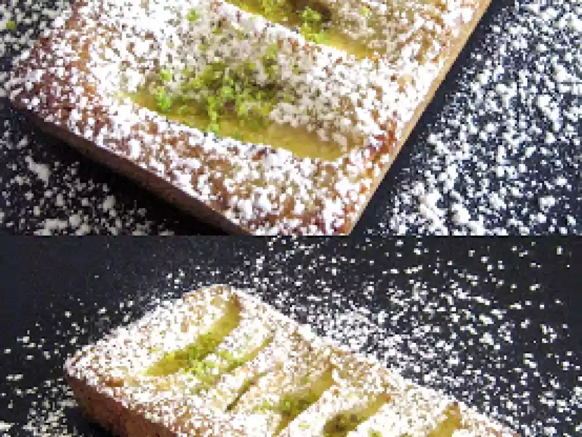 Financiers al pistacchio e pesca