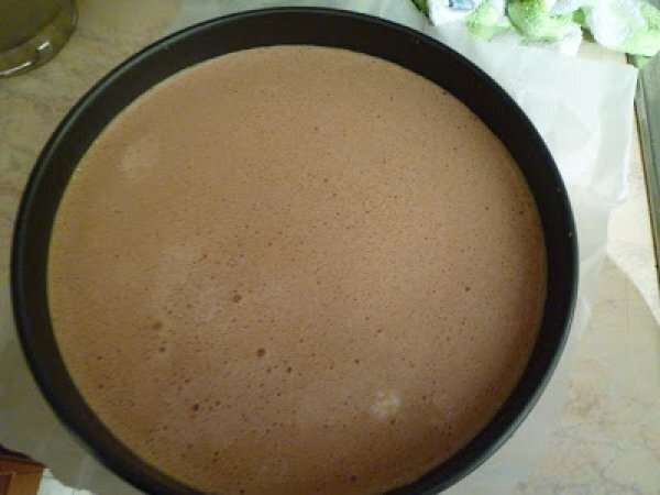 FINTA CHEESE CAKE CON MOUSSE DI CIOCCOLATO E GELATINA DI FRAGOLE - foto 9