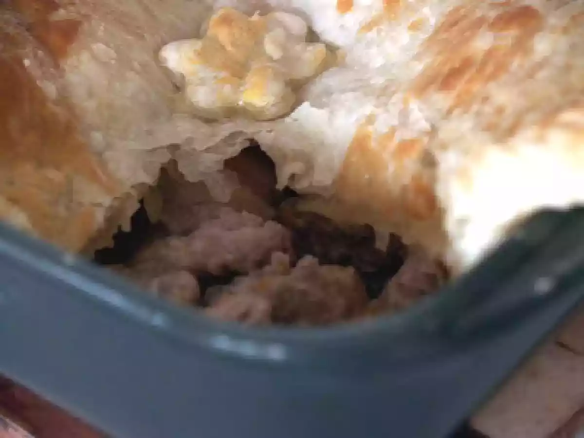 Finto coniglio alla cacciatora araba agrodolce in crosta di sfoglia - foto 2