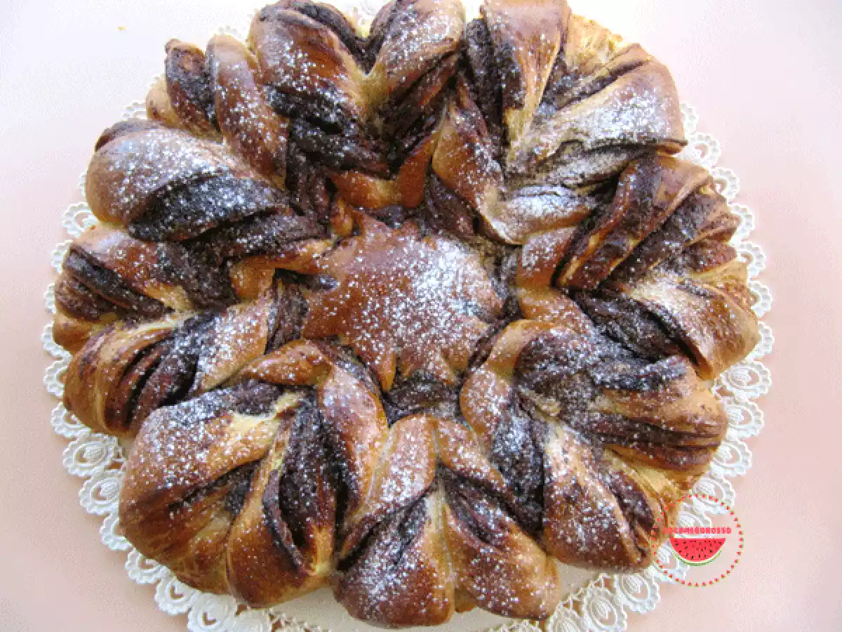 Fiore di pan brioche alla Nutella