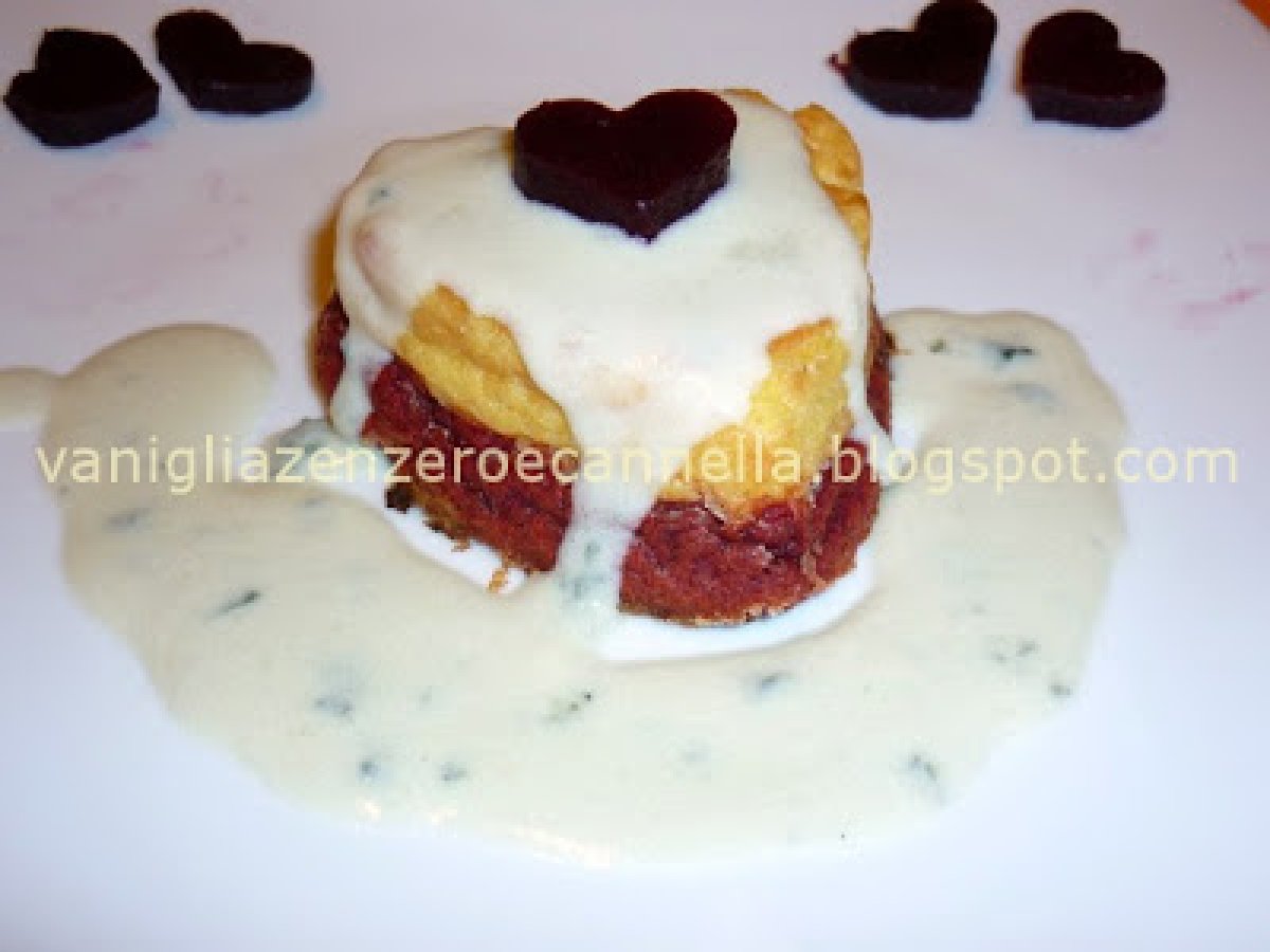 Flan bicolore al roquefort - foto 3