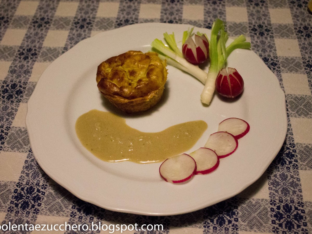 Flan di finocchi con bagna cauda