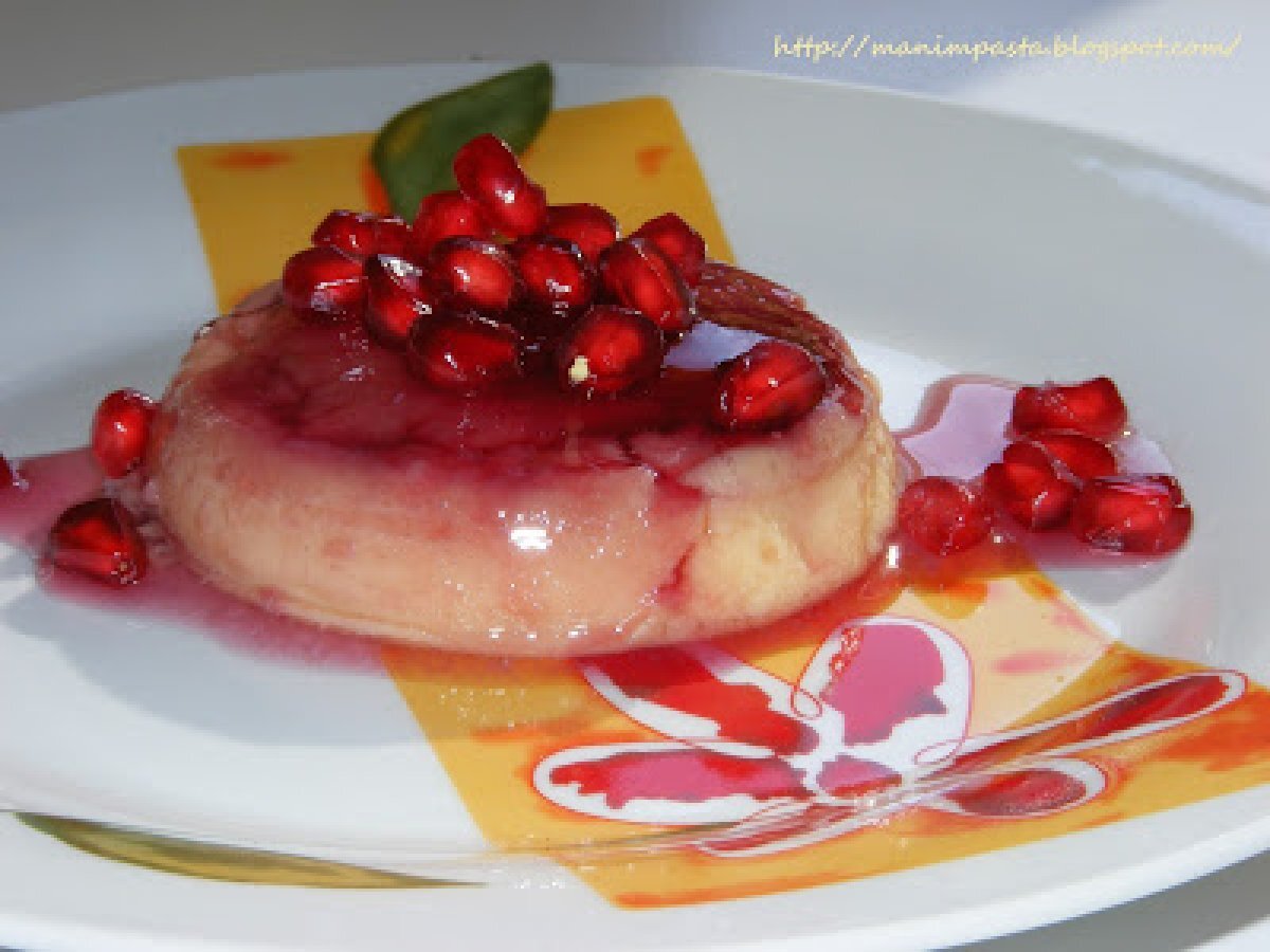 Flan Di Latte Al Caramello Di Succo Di Melagrana