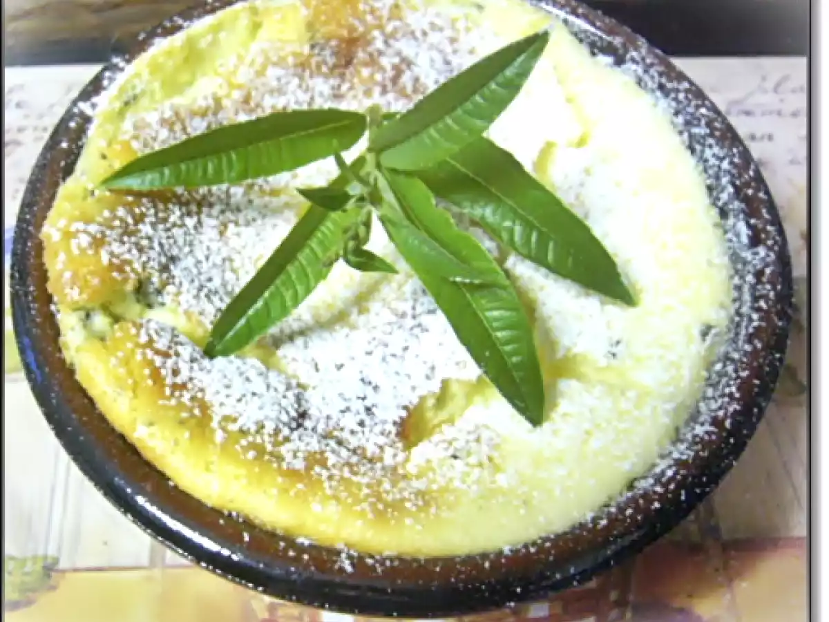 Flan di ricotta all?erba cedrina