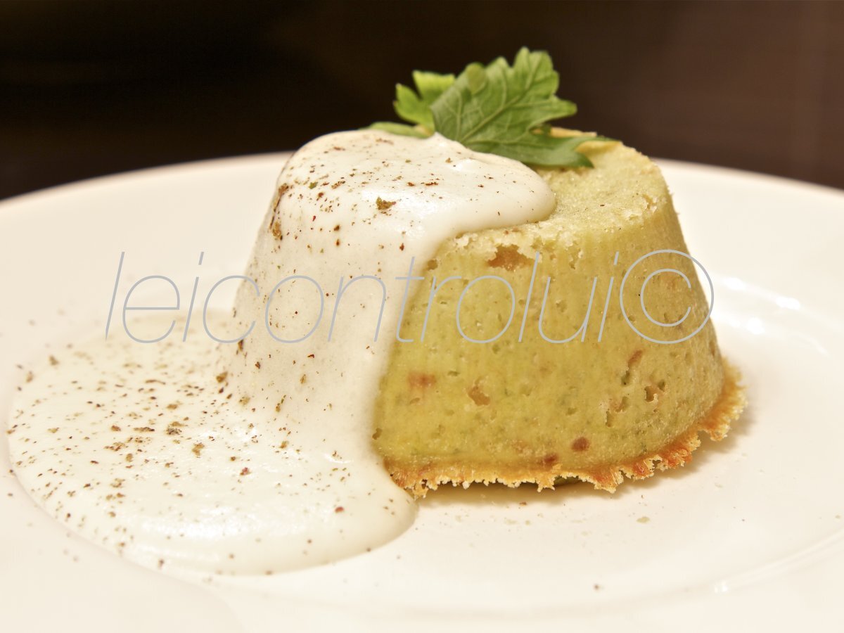 Flan di zucchine ripiene