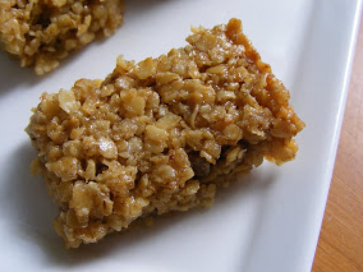 Flapjack (tipiche barrette inglesi a base di fiocchi d'avena)