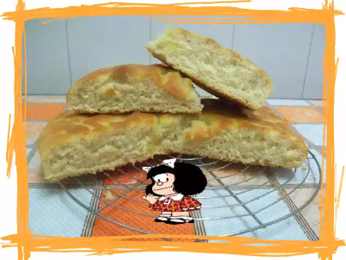 Focaccia all'acqua frizzante